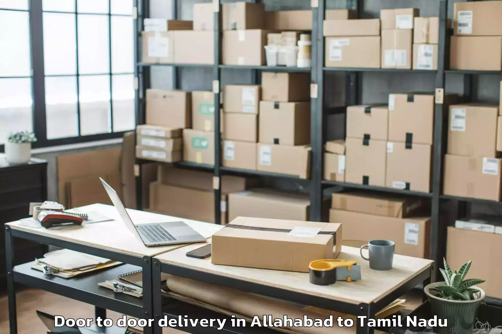 Hassle-Free Allahabad to Avudayarkoil Door To Door Delivery